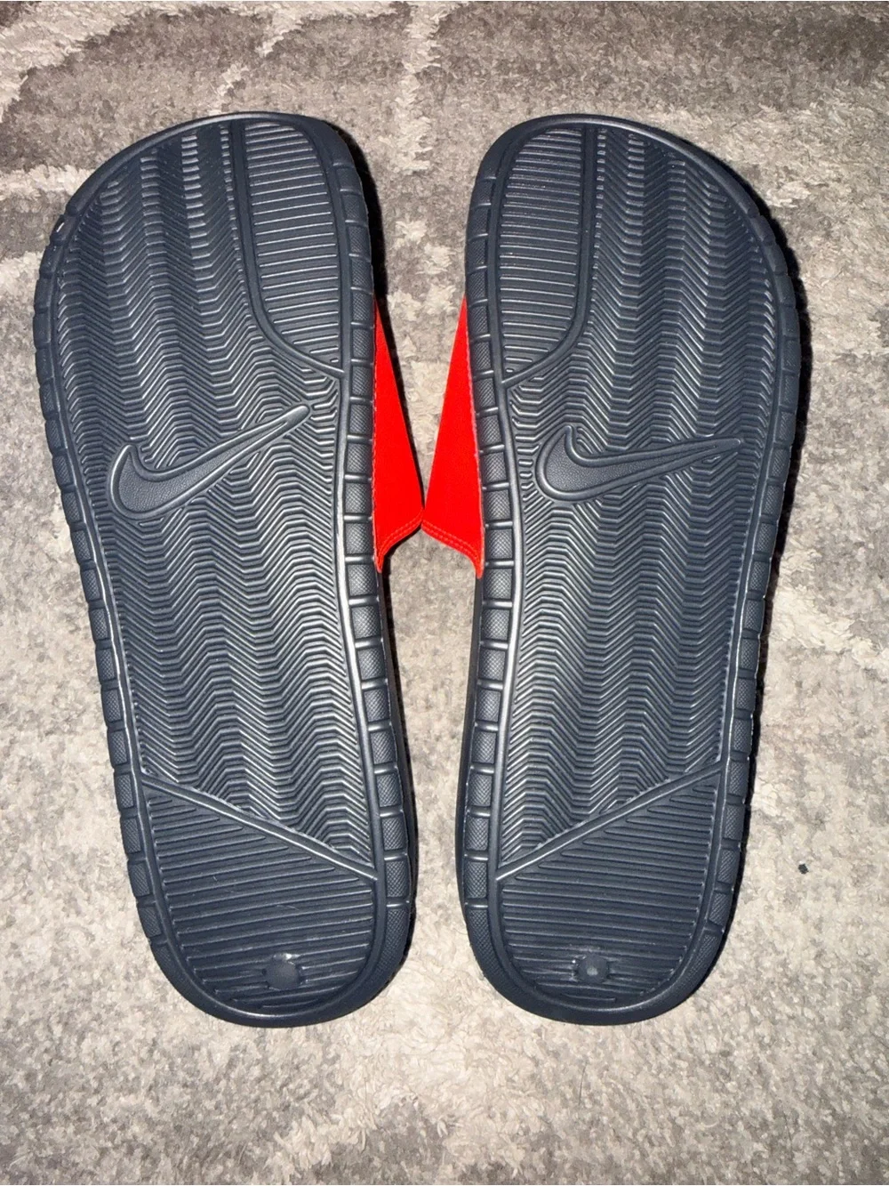 Nike Benassi JDI Red Black Slides Men’s Size 11 New